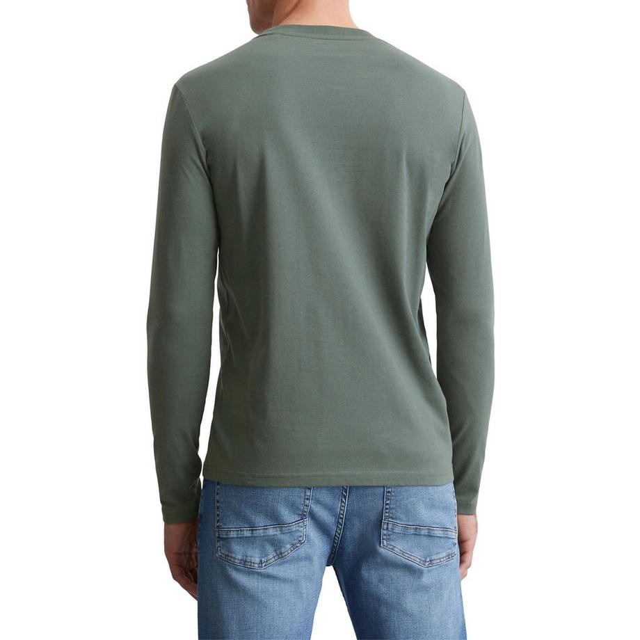 Marc O'Polo T-shirt à manches longues Coupe ajustée Petit logo  