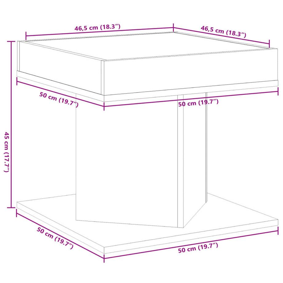 VidaXL Couchtisch holzwerkstoff  