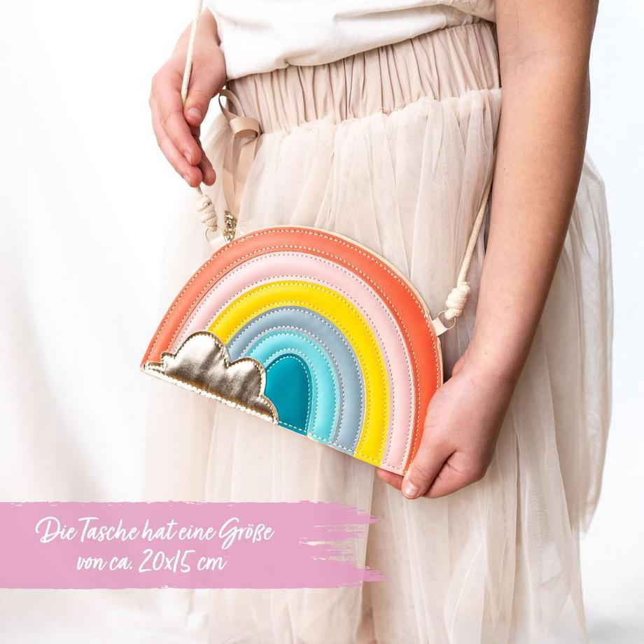 Papierdrachen Regenbogen Kinderhandtasche  