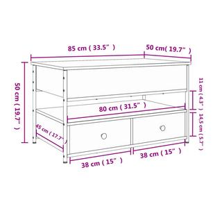 VidaXL Couchtisch metall  