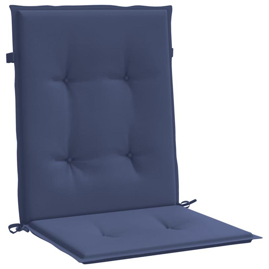 VidaXL Coussin de chaise à dossier bas tissu  