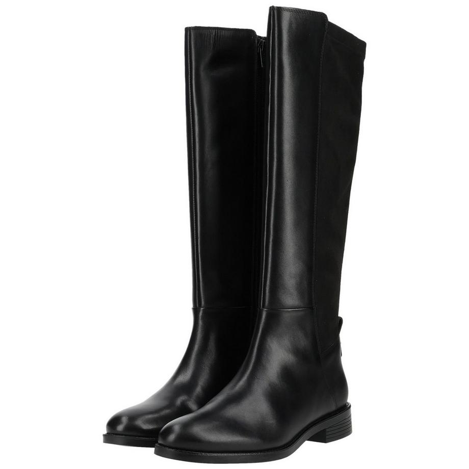 GEOX Bottes Mi-Mollet avec Fermeture Éclair Latérale  
