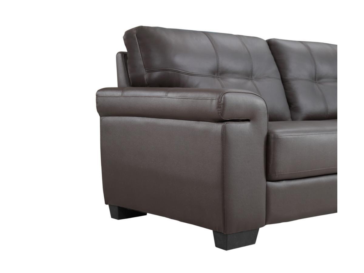 Vente-unique Ledersofa 3Sitzer HAZEL  