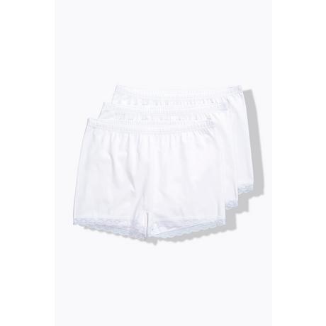 Ulla Popken Pantaloncini 3 Pezzi Bordo in Pizzo  