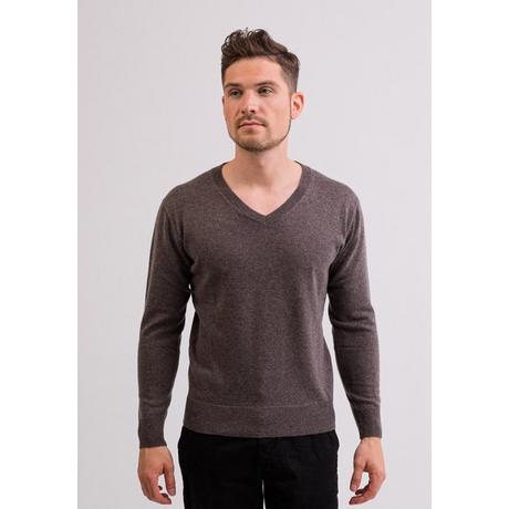 CASH-MERE.CH Pullover Cashmere Scollo a V  