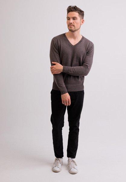 CASH-MERE.CH Pullover Cashmere Scollo a V  