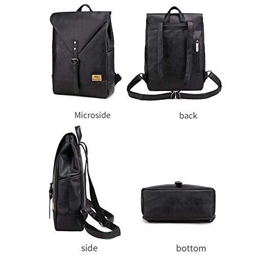 Only-bags.store PU Leder Vintage Laptop Rucksack  