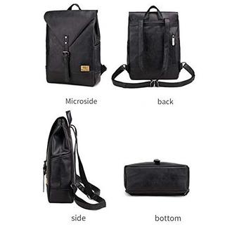 Only-bags.store PU Leder Vintage Laptop Rucksack  