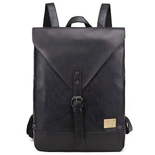 Only-bags.store PU Leder Vintage Laptop Rucksack  
