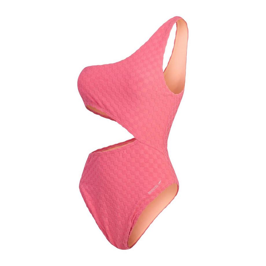 Costume Da Bagno Intero Scacchiera Struttura Ritagliata