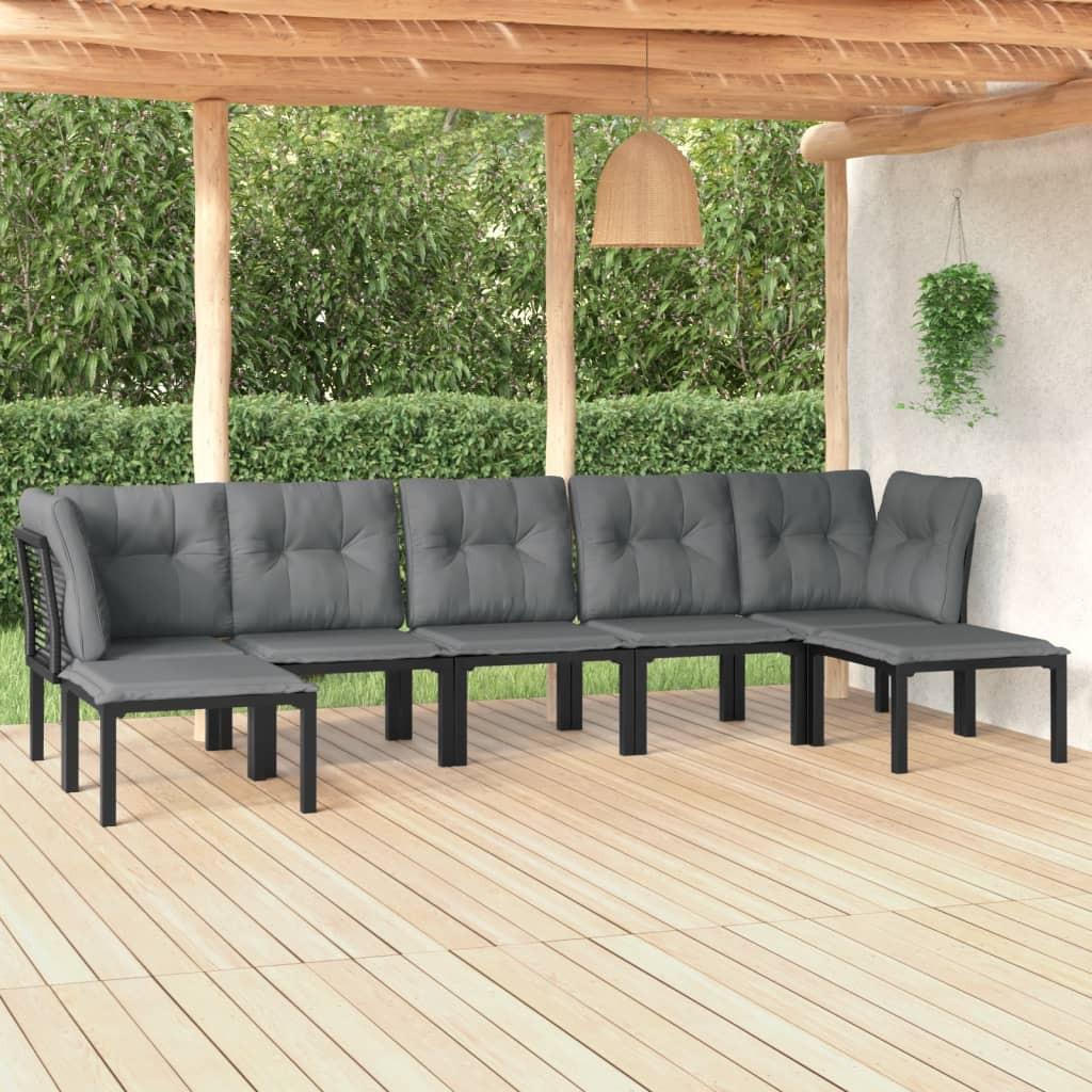 VidaXL set salotto da giardino Acciaio  