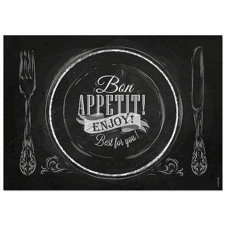 trendform Sets de table en papier ENJOY bloc avec 50 feuilles  