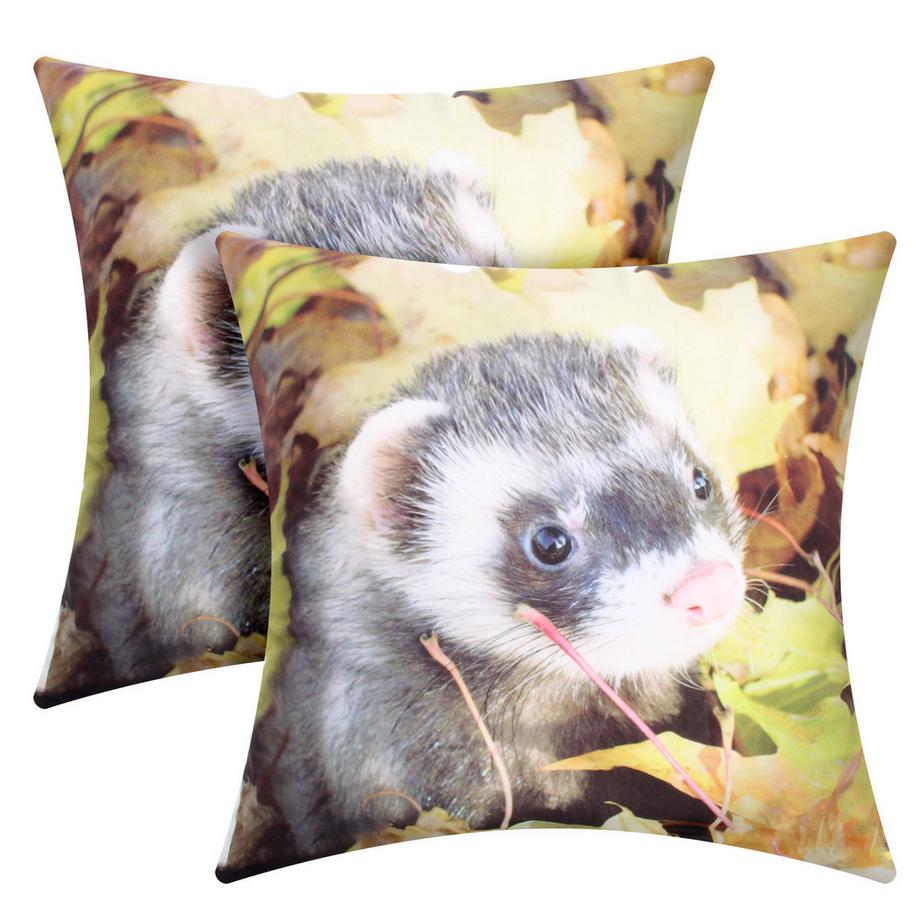 Avizar 2 Stk. Kissenbezüge Frettchen  
