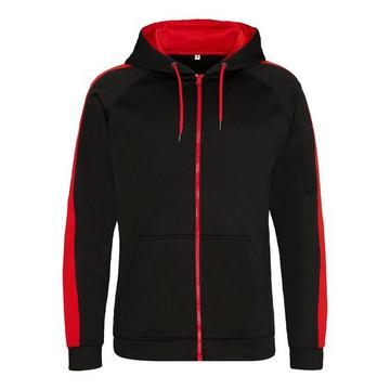 Just Hoods Kontrast Sport Polyester Kapuzenjacke