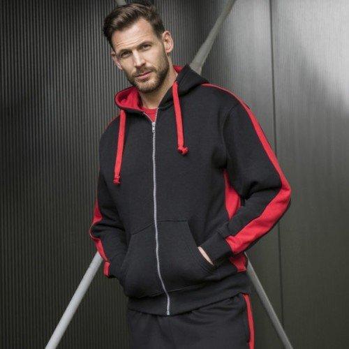 AWDis  Just Hoods Kontrast Sport Polyester Kapuzenjacke 