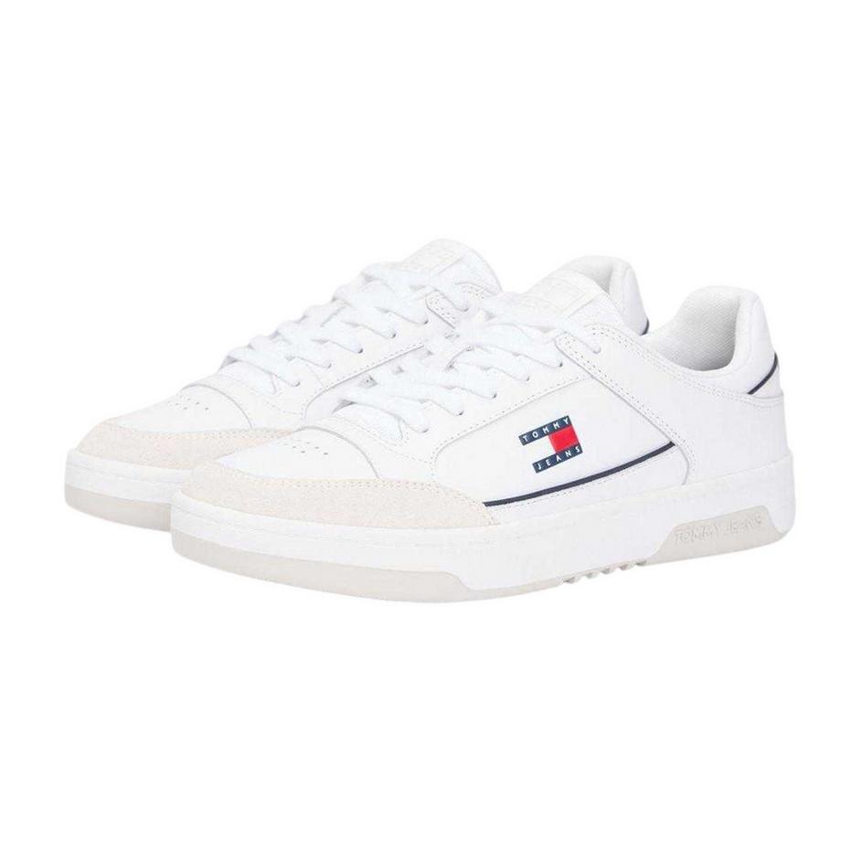 TOMMY JEANS Scarpe Sportive in Pelle Suola Preformata  