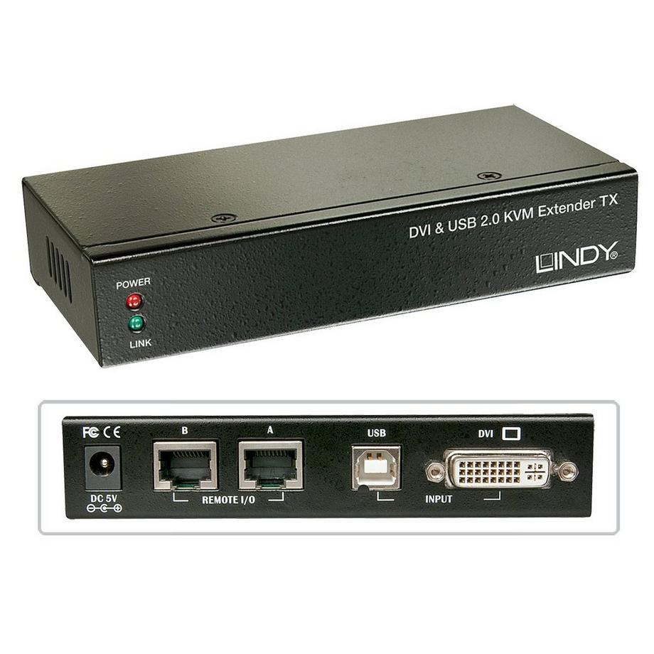 LINDY  39377 TastaturVideoMaus (KVM)-Switch Schwarz 