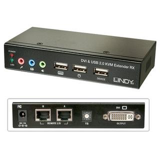 LINDY  39377 TastaturVideoMaus (KVM)-Switch Schwarz 