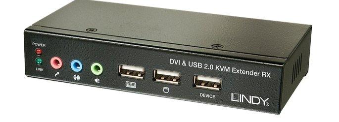 LINDY  39377 TastaturVideoMaus (KVM)-Switch Schwarz 