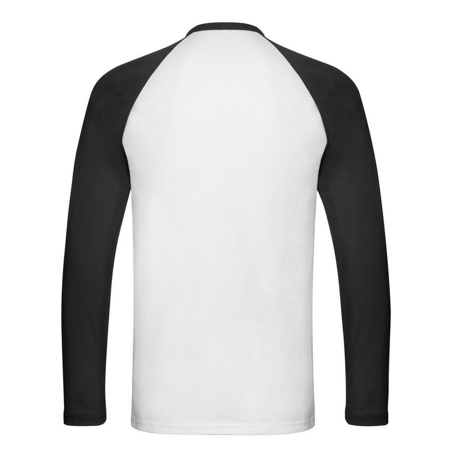 Fruit of the Loom T-Shirt Baseball Manica Lunga  