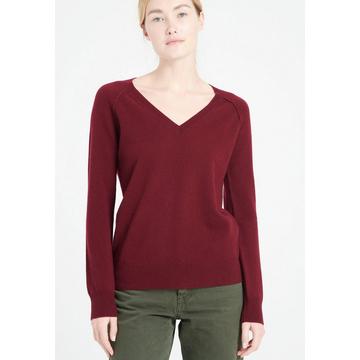 LILLY 6 Pullover mit V-Ausschnitt - 100% Kaschmir