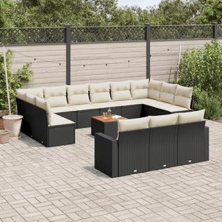 VidaXL set divano da giardino Polirattan  