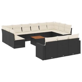 VidaXL set divano da giardino Polirattan  