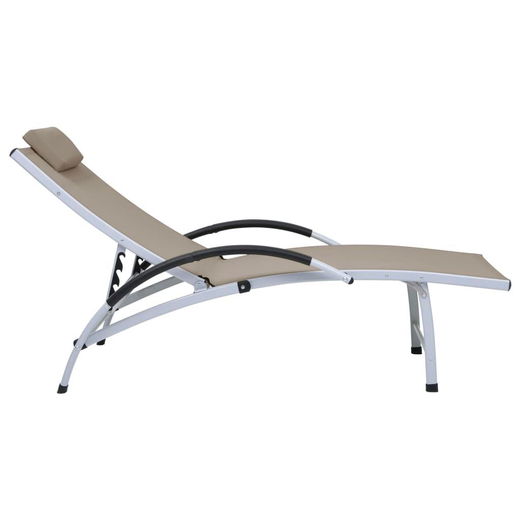 VidaXL Chaise longue tissu  