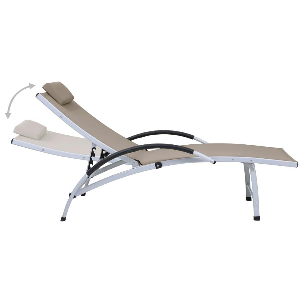 VidaXL Chaise longue tissu  