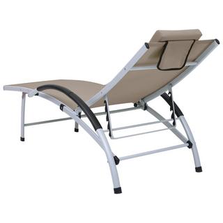 VidaXL Chaise longue tissu  