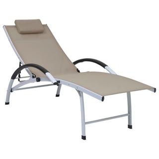 VidaXL Chaise longue tissu  