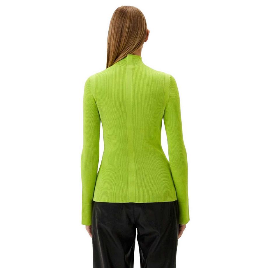 BOSS Frescia Top In Maglione Aderente Viscosa Manica Lunga  