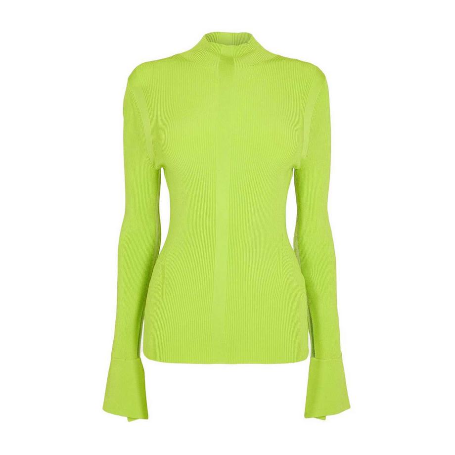 Frescia Top In Maglione Aderente Viscosa Manica Lunga