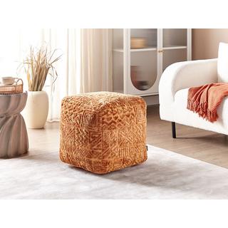 Beliani Pouf aus Viskose Boho SANAWAN  