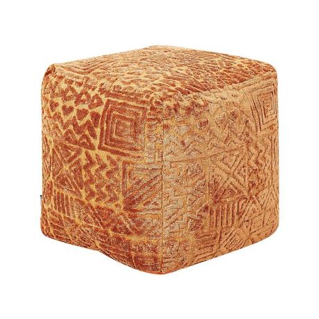 Beliani Pouf aus Viskose Boho SANAWAN  