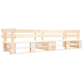 VidaXL panca in pallet Legno di pino impregnato  