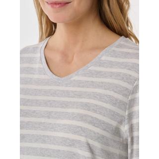 Schiesser Pigiama Rigato Maniche Lunghe Scollo a V  