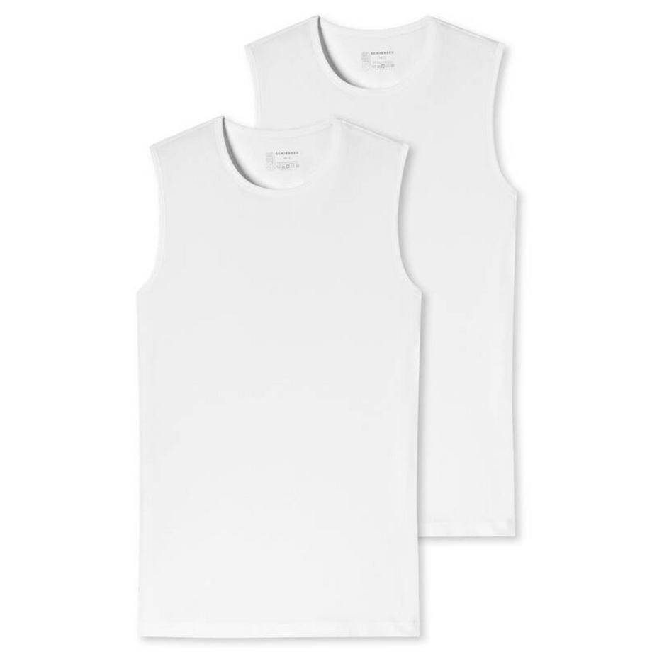 Schiesser Coton Organique Débardeur Col Rond Lot de 2  