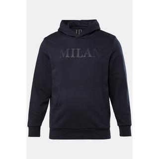 JP1880 Hoodie mit Brust-Print Kapuze und Kängurutasche  