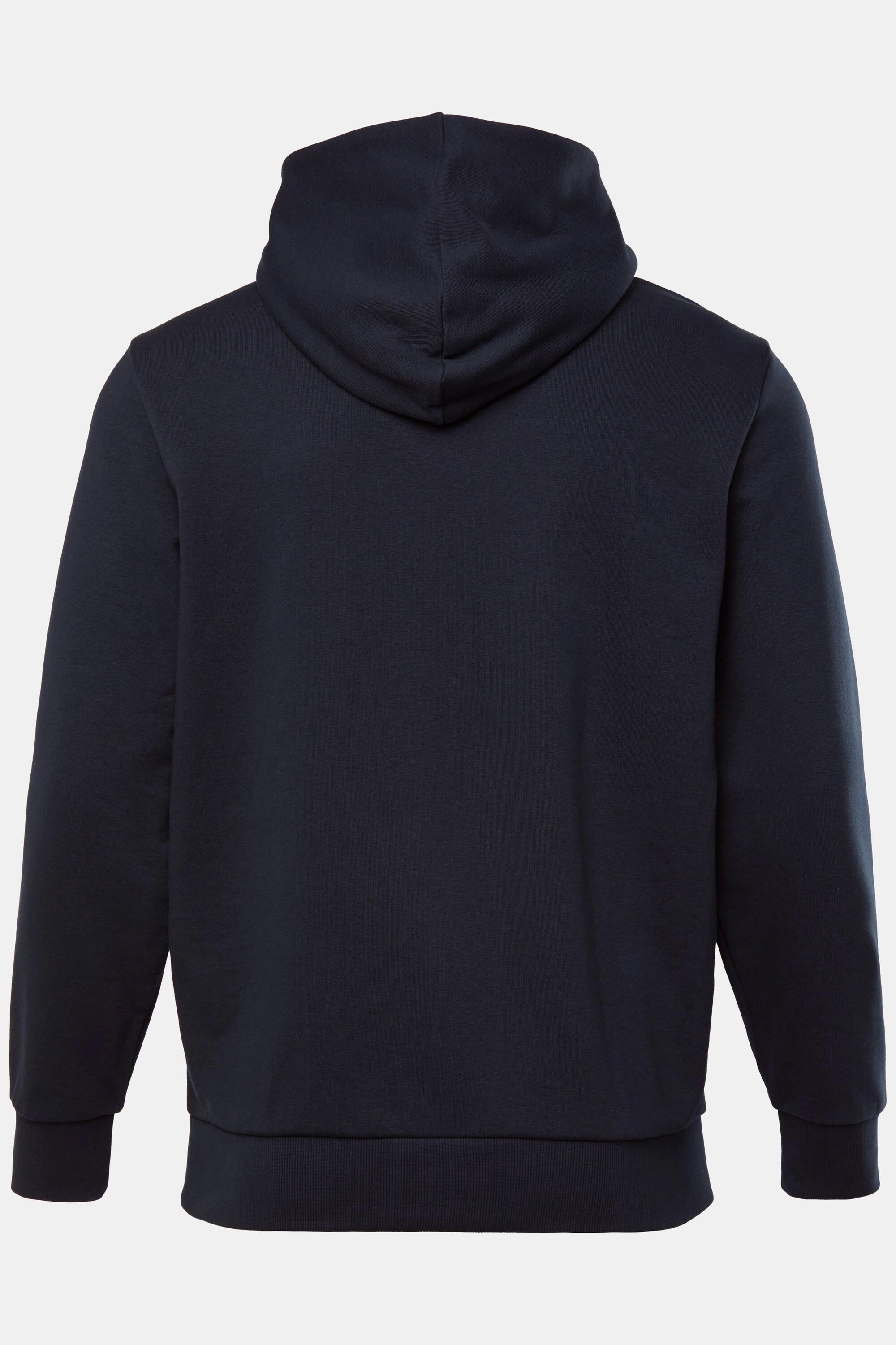 JP1880 Hoodie mit Brust-Print Kapuze und Kängurutasche  