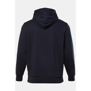 JP1880 Hoodie mit Brust-Print Kapuze und Kängurutasche  