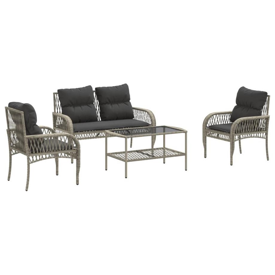 set divano da giardino Polirattan