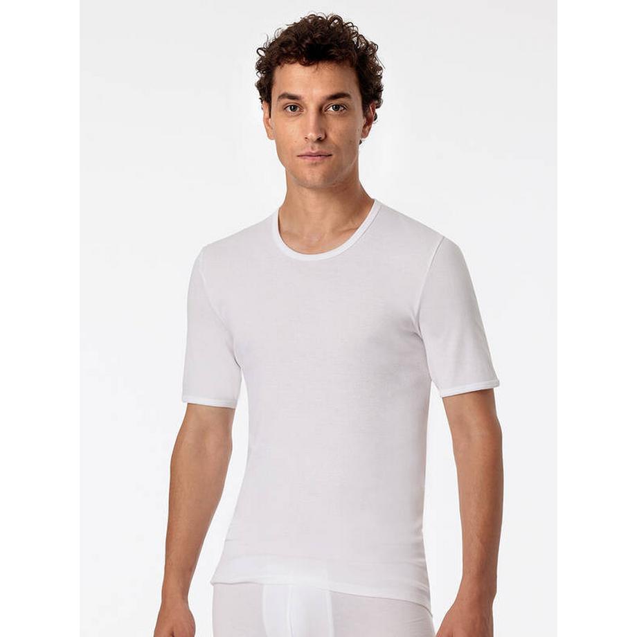 T-Maglia a costine sottili