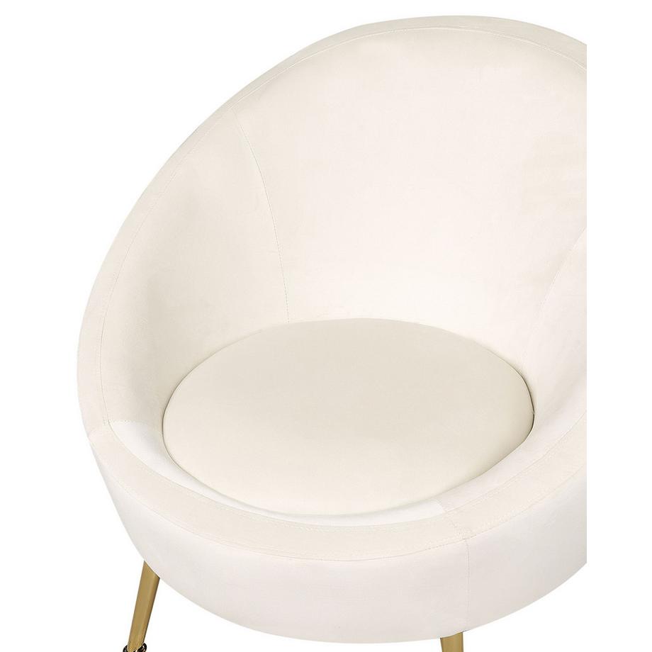 Beliani Sessel aus Samtstoff Retro LANGA  