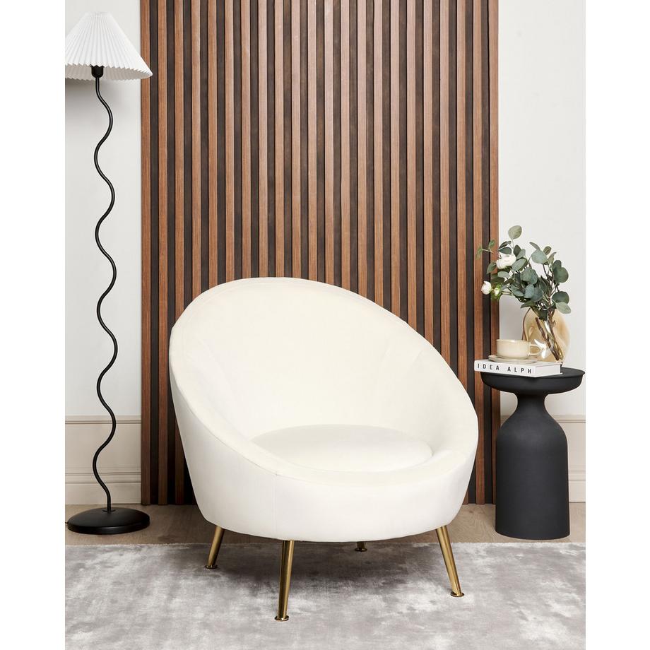 Beliani Sessel aus Samtstoff Retro LANGA  