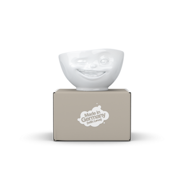 Schale 500ml, zwinkernd, weiss