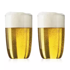 2 Bicchieri di birra KVADRANT 0.5 L Trasparente