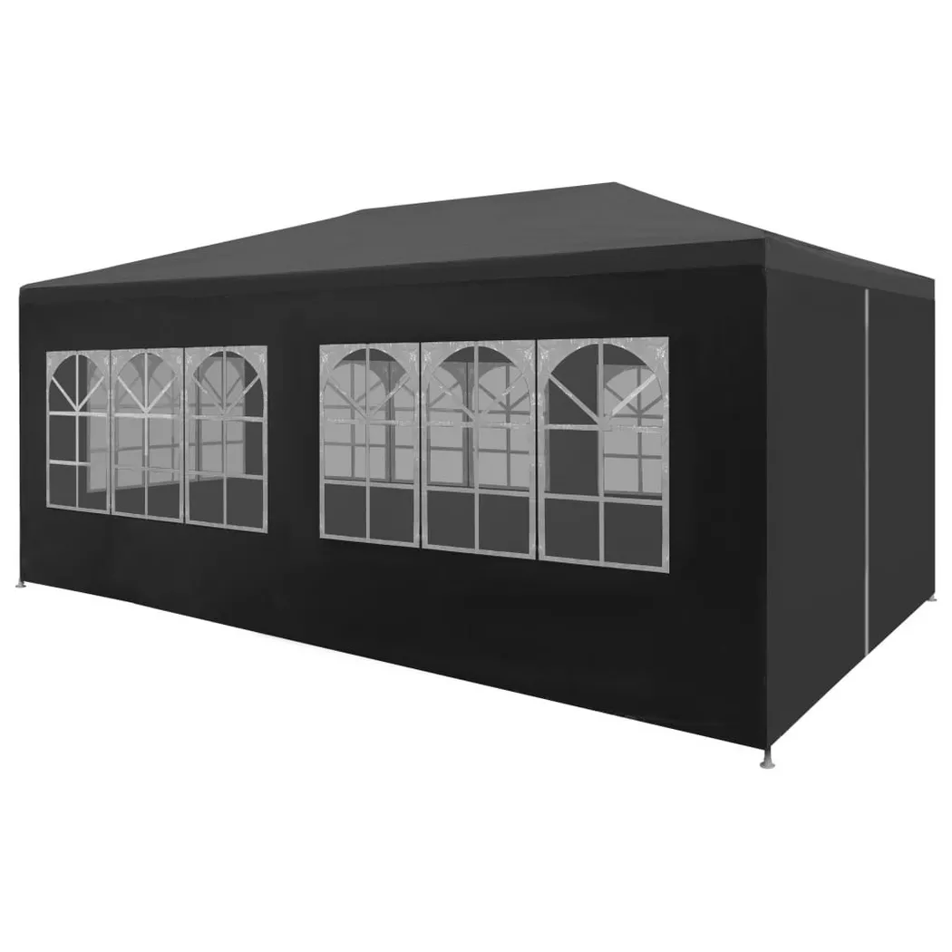 VidaXL - Partyzelt polyethylen, One Size, Grau