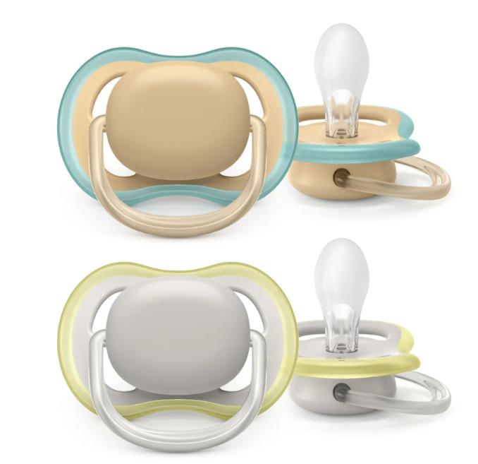 PHILIPS AVENT  Philips Avent Sucette Ultra Air, 0-6M, gris/beige (2 pcs) 