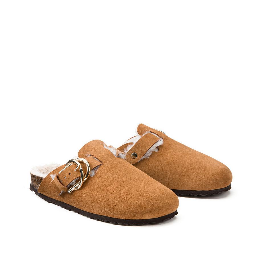 La Redoute Collections Pantoletten aus Veloursleder  